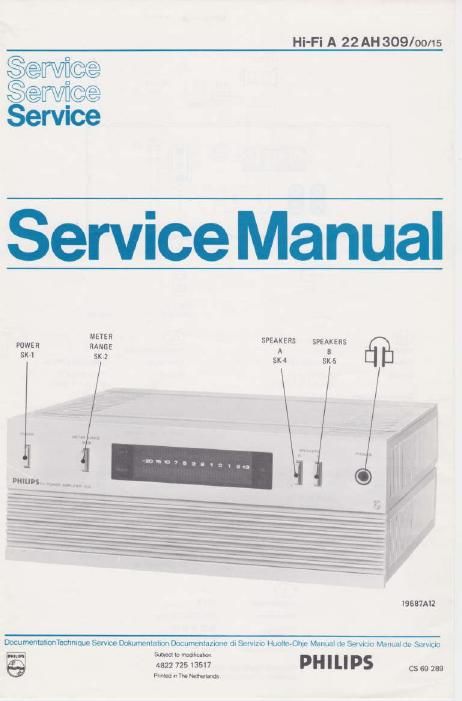 philips 22 ah 309 pwr service manual
