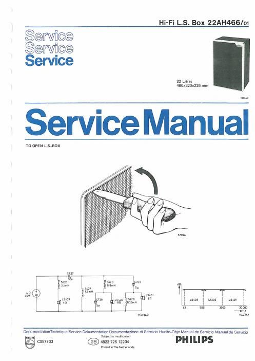 philips 22 ah 466 service manual