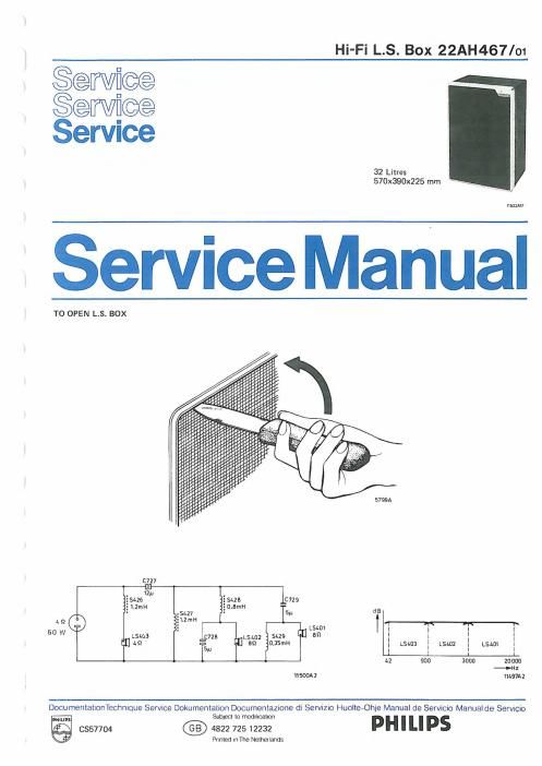 philips 22 ah 467 service manual