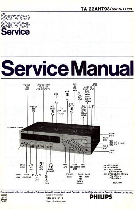 philips 22 ah 793 service manual