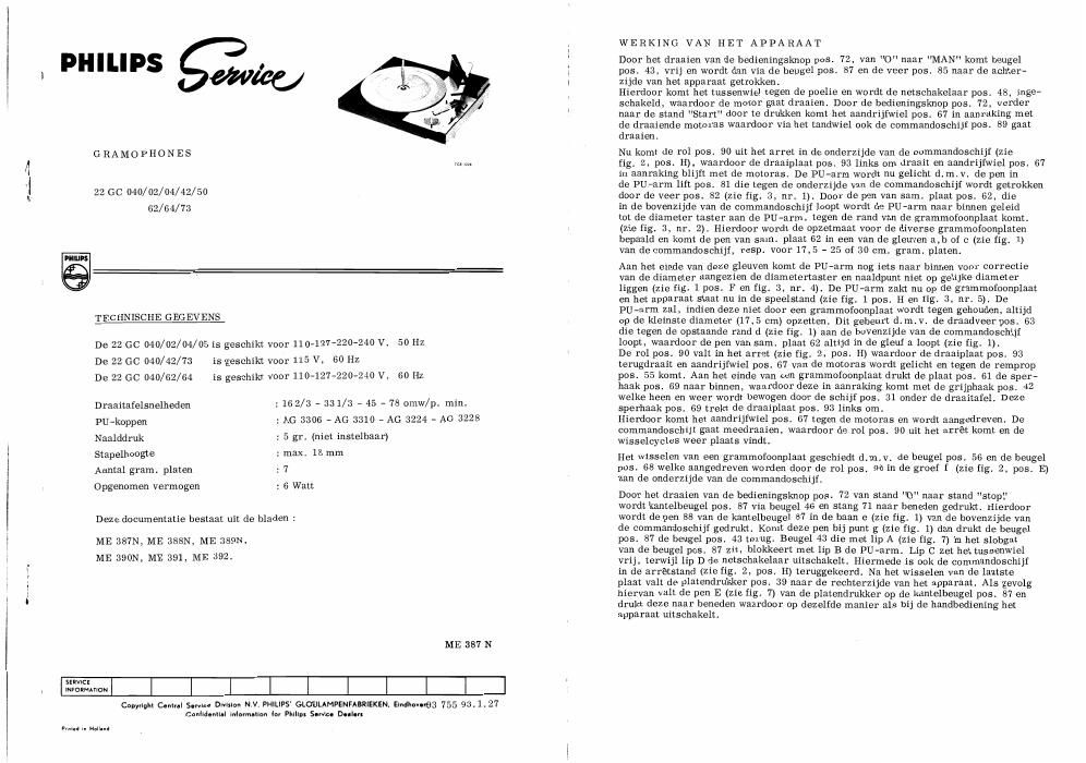 philips 22 gc 040 service manual