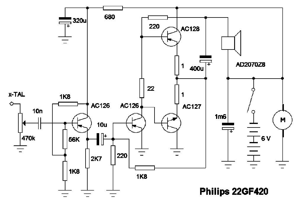 philips 22 gf 420 schematic