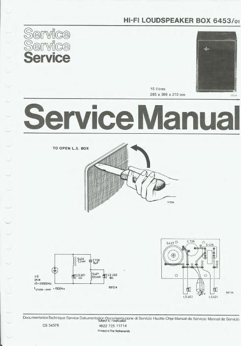 philips 22 rh 453 service manual