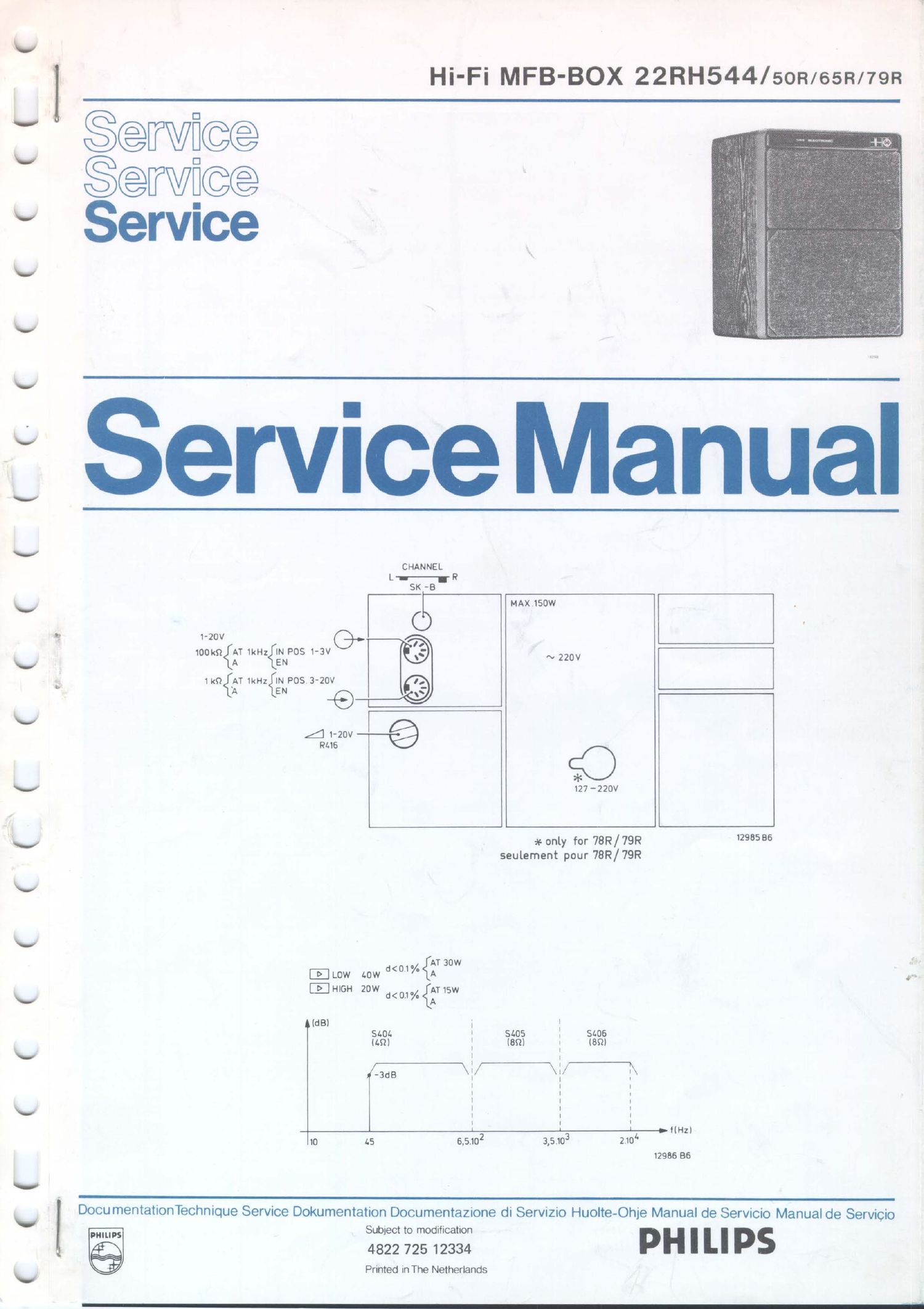 philips 22 rh 544 service manual 2