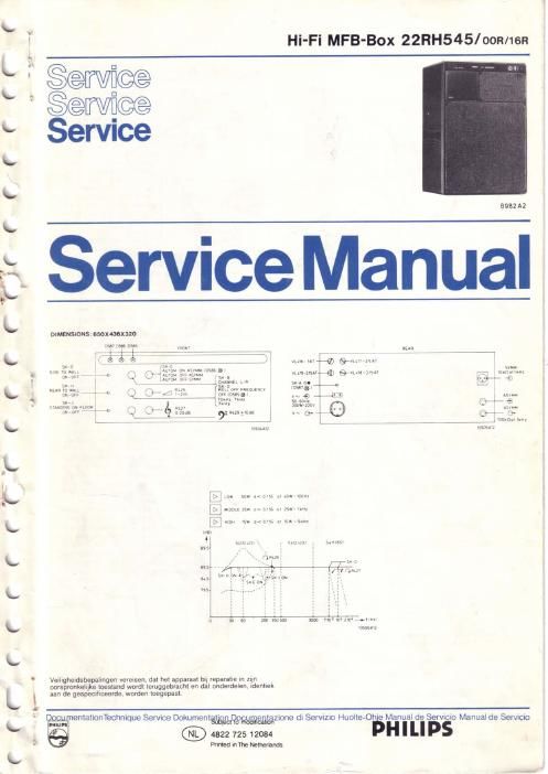 philips 22 rh 545 service manual 2
