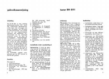 philips 22 rh 691 owners manual