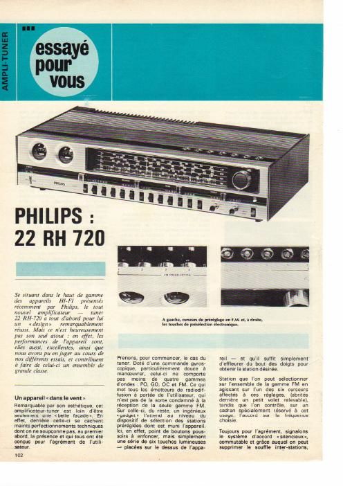 philips 22 rh 720 test