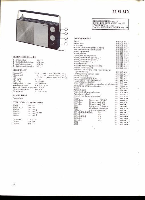 philips 22 rl 370 service manual