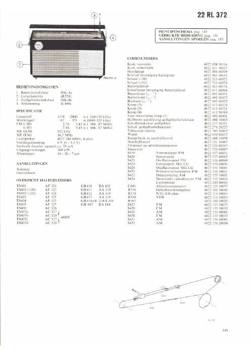 philips 22 rl 372 schematic