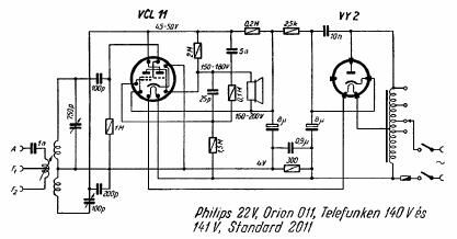 philips 22 v schematic