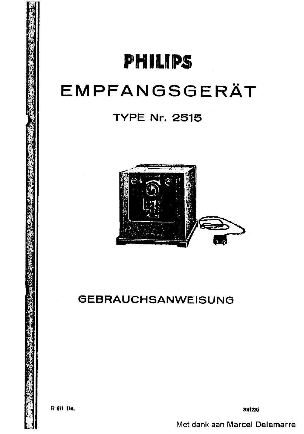 philips 2515 owners manual