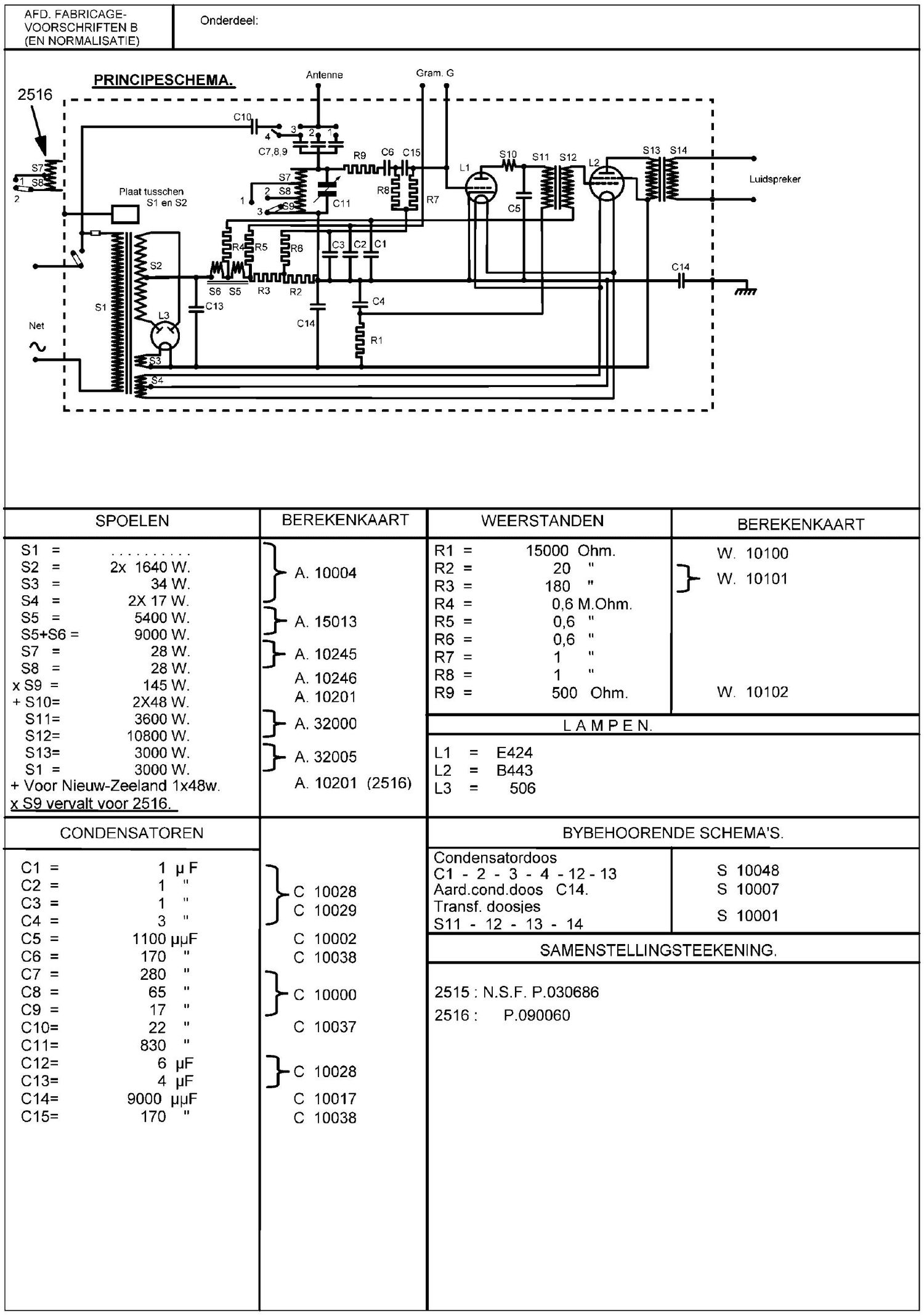 philips 2515 schematic
