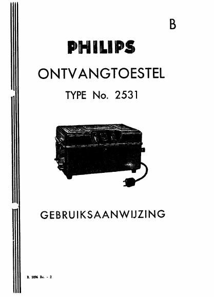 philips 2531 owners manual