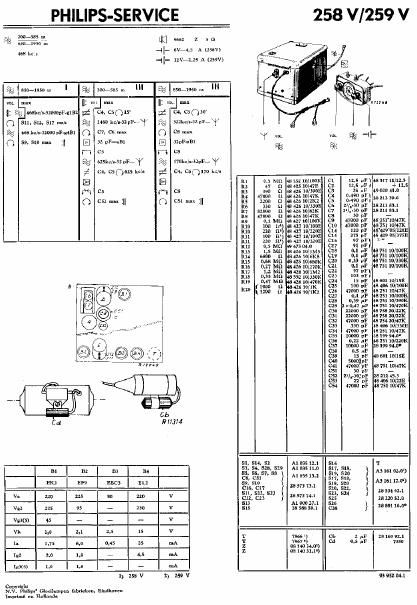 philips 258 u service manual