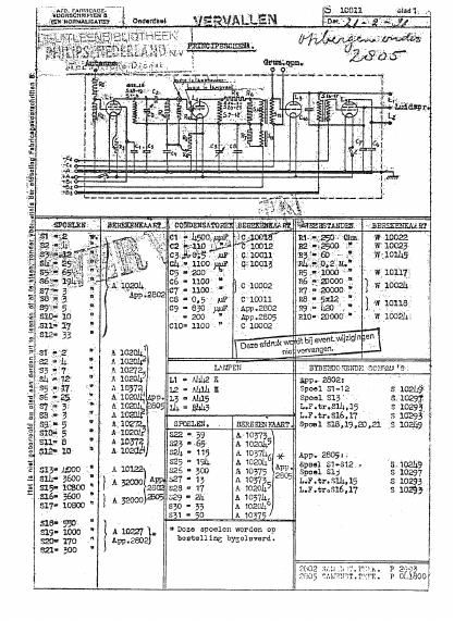 philips 2805 schematic