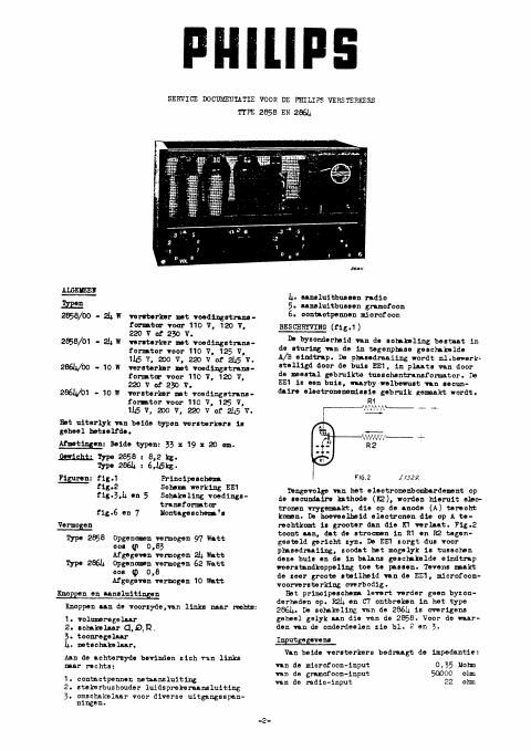 philips 2858 service manual