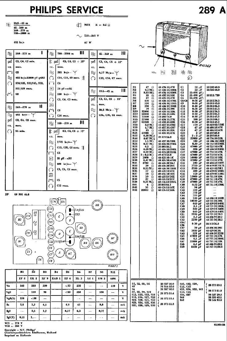philips 289 a service manual