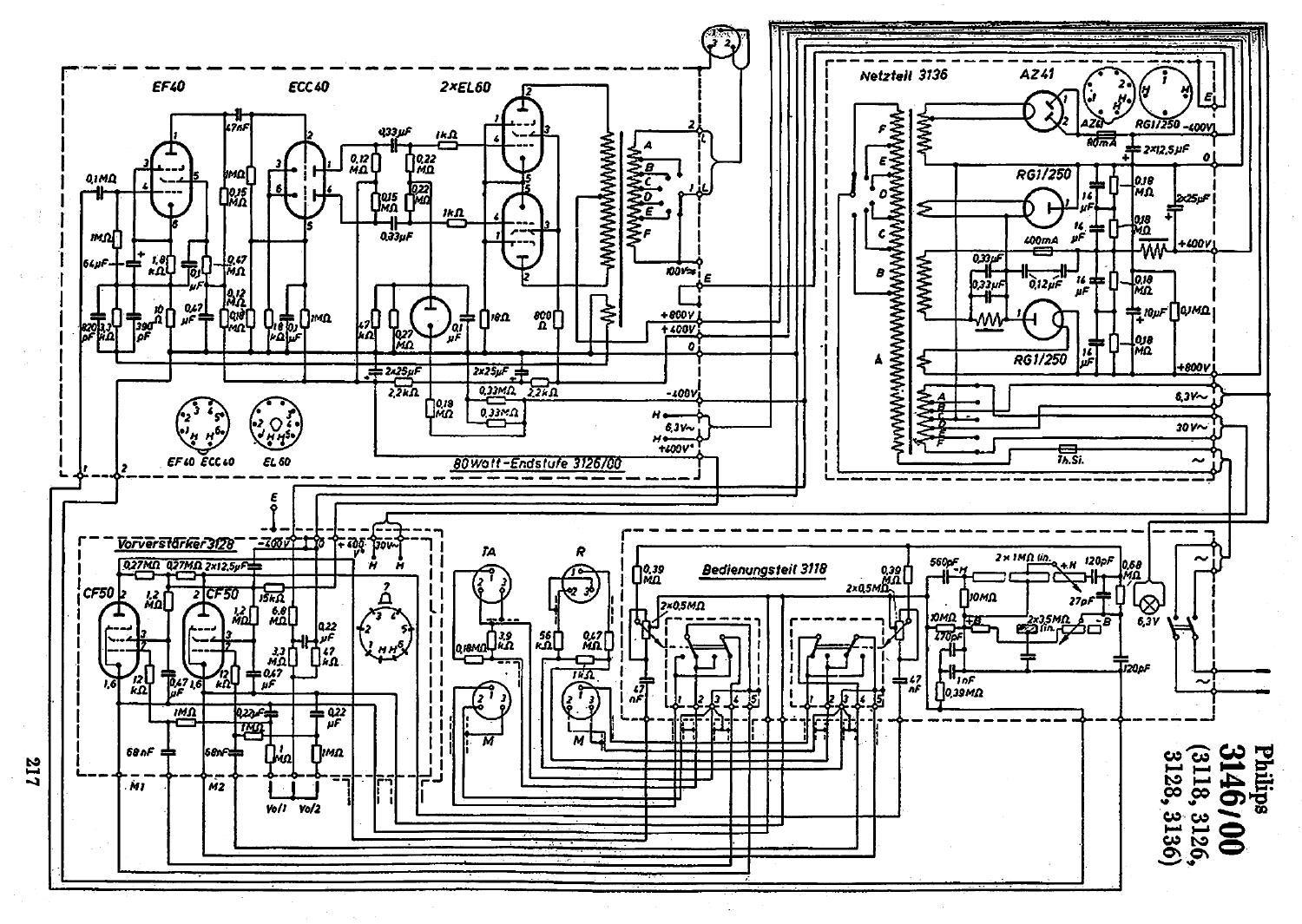 philips 3146 schematic