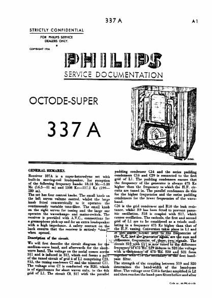 philips 337 a service manual