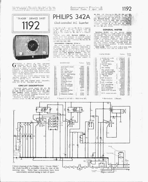 philips 342 a service manual