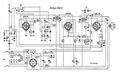 philips 349 u schematic