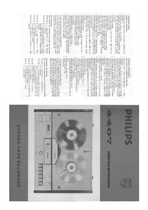 philips 4407 owners manual