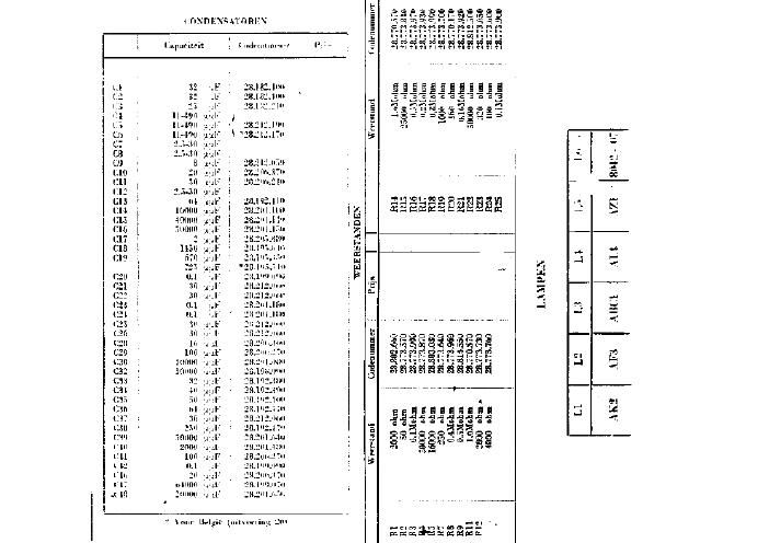 philips 461 a components