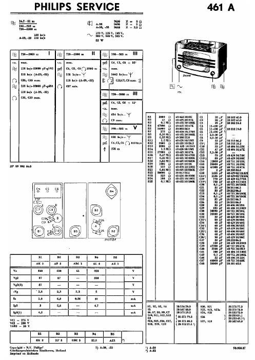 philips 461 a service manual