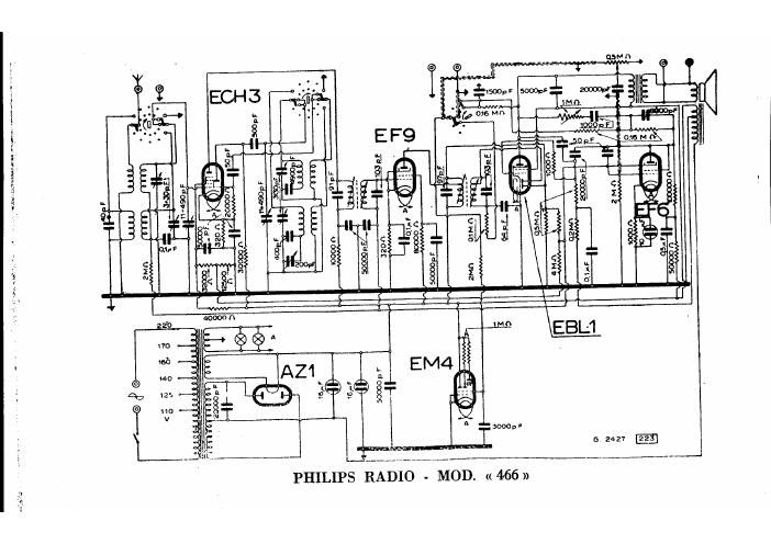 philips 466 schematic