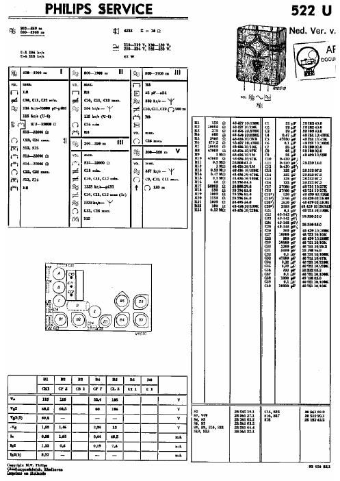 philips 522 u service manual