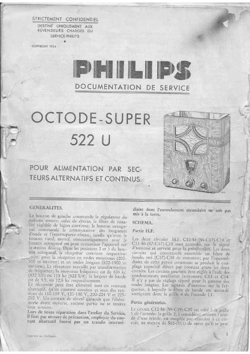 philips 522 u service manual 2