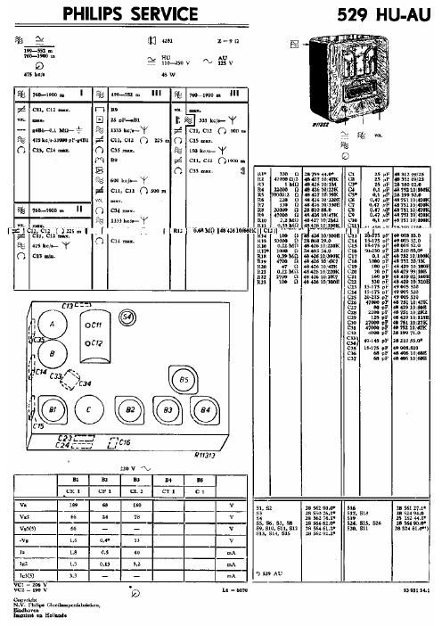 philips 529 hu service manual