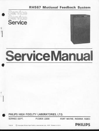philips 567 mfb act service manual