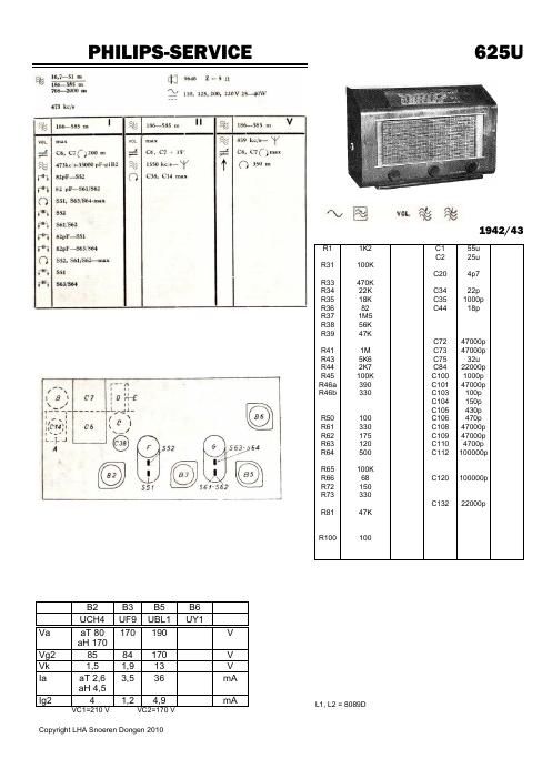 philips 625 u service manual