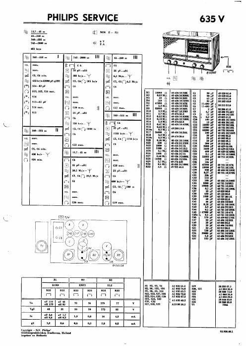 philips 635 v service manual