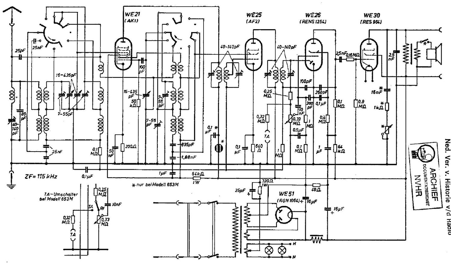 philips 651 m 2 schematic