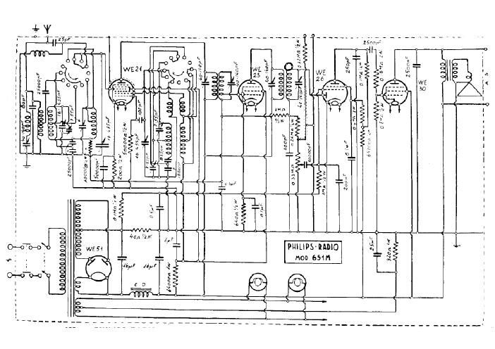 philips 651 m schematic