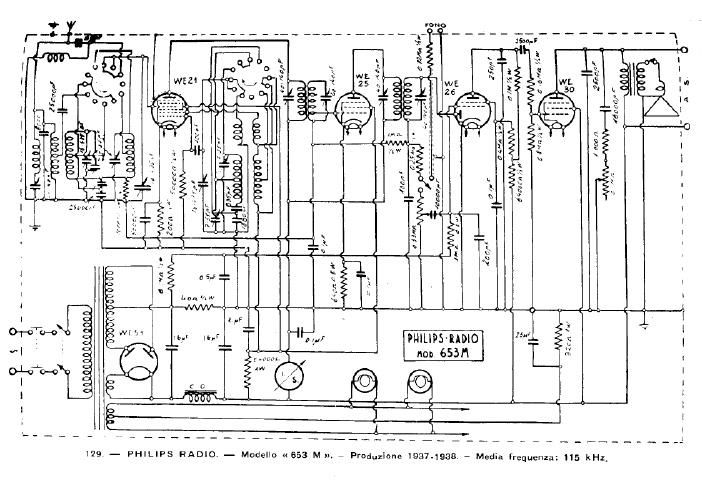 philips 653 m schematic