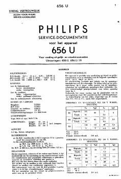 philips 656 u service manual