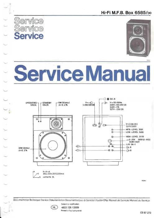 philips 6585 service manual
