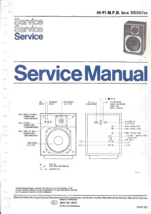 philips 6586 service manual