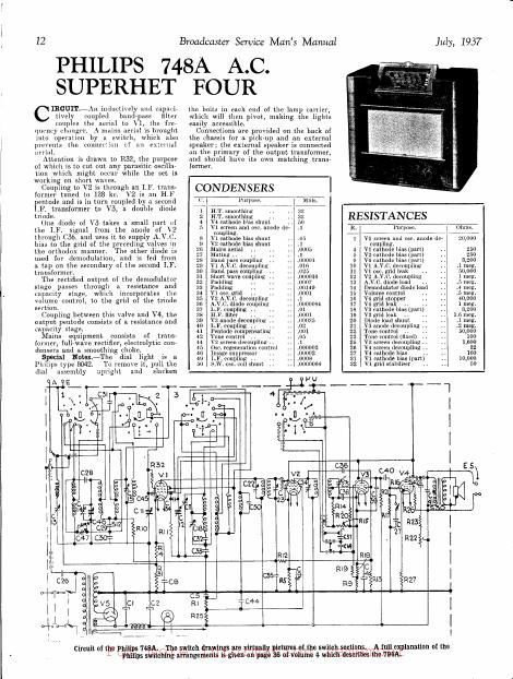 philips 748 a service manual