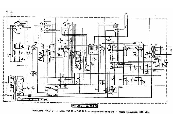 philips 755 m 788 rf schematic