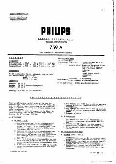 philips 759 a service manual