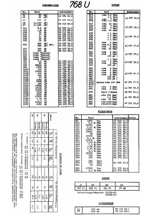 philips 768 u service manual