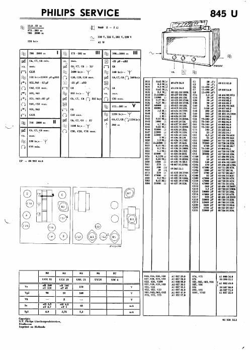 philips 845 u service manual