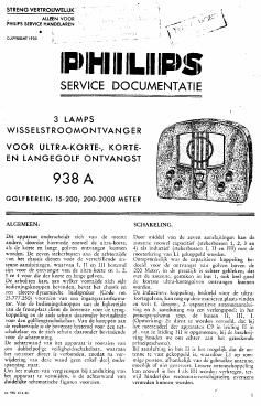 philips 938 a service manual
