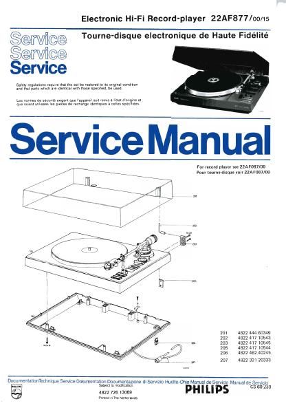 philips af 887 service manual