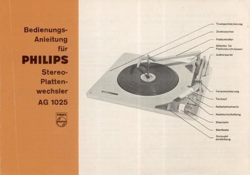 philips ag 1025 bedienungsanleitung