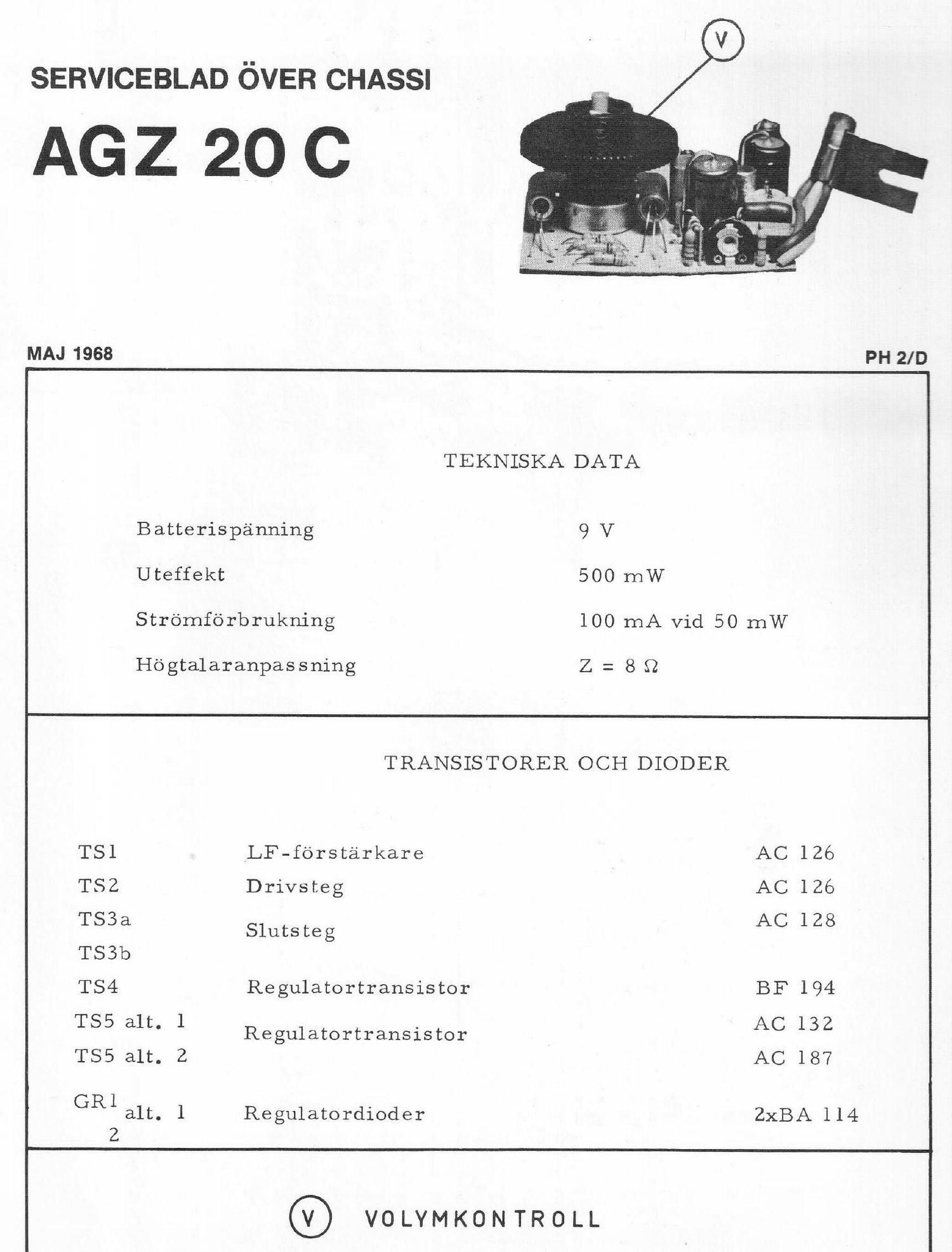 philips agz 20 c service manual